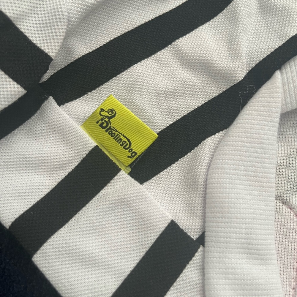 94# Fun Striped Dog Shirt with Heart Patch - Picture 3 of 7